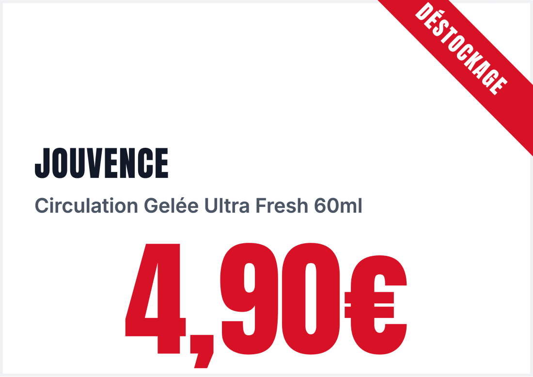 Jouvence Circulation Gelée Ultra Fresh 60ml — Déstockage 4,90€