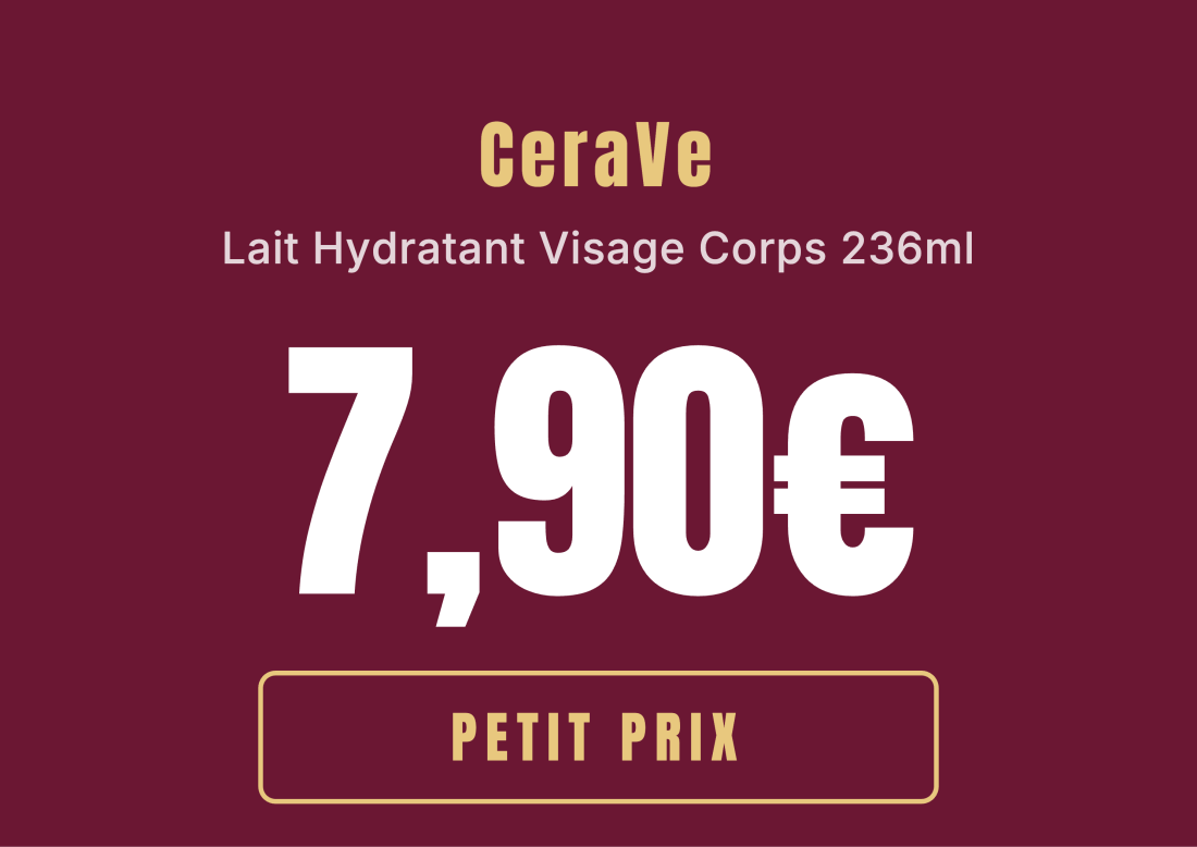 CeraVe Lait Hydratant Visage Corps 236ml — Petit prix 7,90€