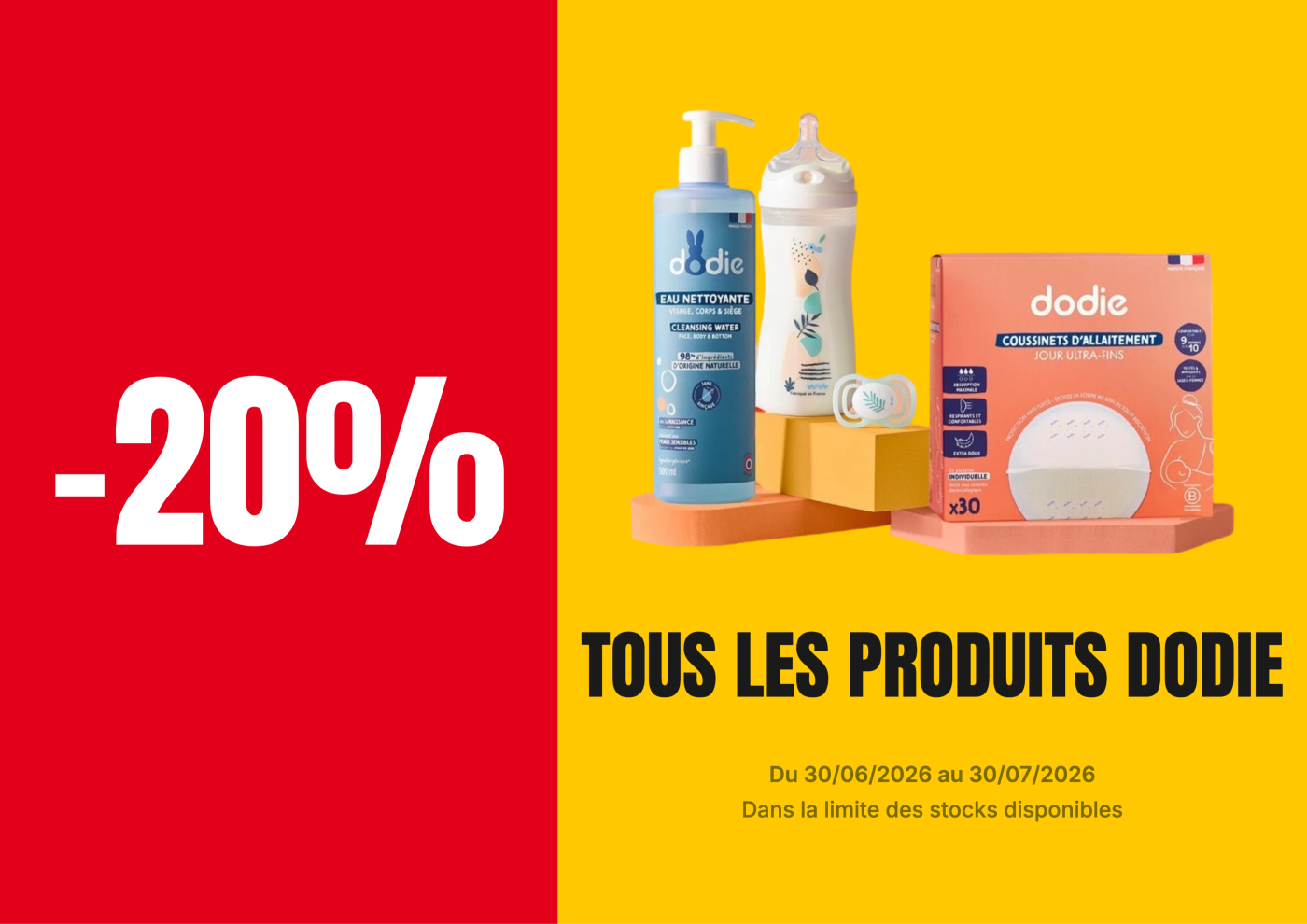 −20% sur tous les produits Dodie